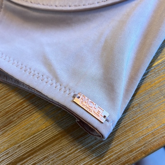 Rachel Roy Shiny Micro Longline Bra with Deep V - Picture 3 of 4